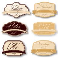 Retro vintage banners