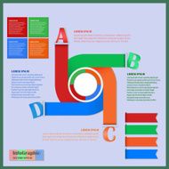 Business flowchart infographics element N2