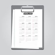 calendar 2014 vector illustration N2
