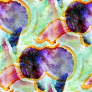 hand blue green paint background seamless wallpaper watercolor