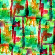 art avant-garde hand green red paint background seamless wallpa