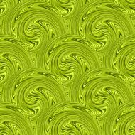 Seamless green swirl background Vector