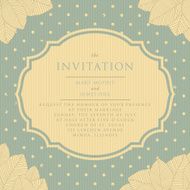Invitation vintage style scrapbooking