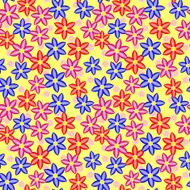 Multi Colored Seamless Floral Pattern N2