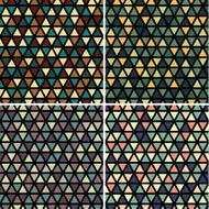 Set of seamless triangle patterns N2