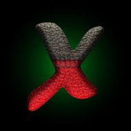 vector wool letter N32