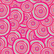 Seamless doodle colorful round pattern