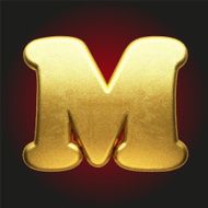 vector golden letter N65