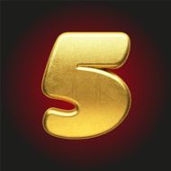 vector golden letter N68