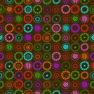 Seamless background with colored abstract elements