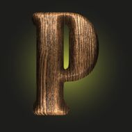 Vector wooden figure N162