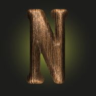Vector wooden figure N164