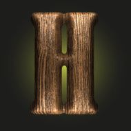 Vector wooden figure N166