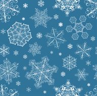 Christmas seamless pattern from snowflakes N16