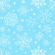 Christmas seamless pattern from snowflakes N17