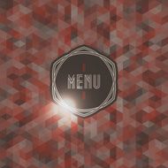 Seamless background with label for restaurant menu