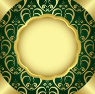 frame with golden center