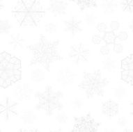 Christmas seamless pattern with big and small snowflakes