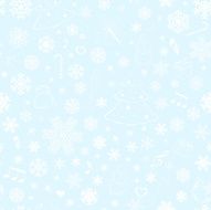 Seamless pattern with snowflakes and Christmas symbols N5
