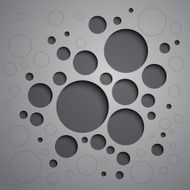 Abstract background with black and white circles N2