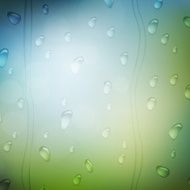Water drops on glass N2