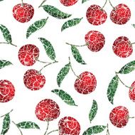 Cherry seamless red background