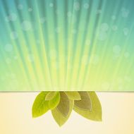 realistic leaf in modern background