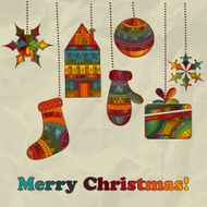 Vector Christmas Greeting Card N27