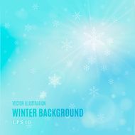 Abstract blue winter background