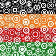 Set of seamless textures with concentric circles