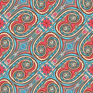 retro flowers and swirls