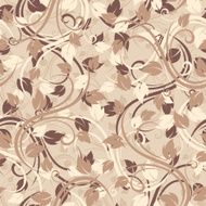 Seamless pattern with autumn leaves Vector illustration N5