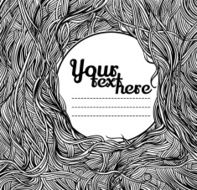 abstract background from roots of trees or waves N2