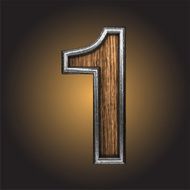 Vector wooden figure N176