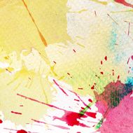 Abstract colorful watercolor splashes background