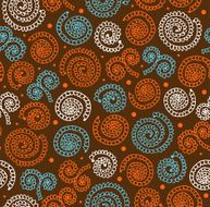 Colorful abstract spiral pattern