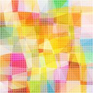 multicolored mosaic pixel vector N3