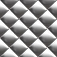 Metal silver checked pattern N13