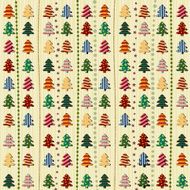 Seamless pattern with Christmas trees N32