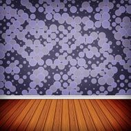 Empty room interior with wallpaper High resolution texture bac N14