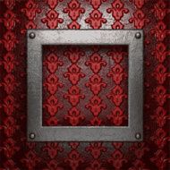 metal on red background N127