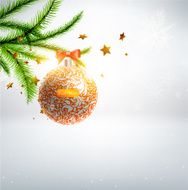 Christmas background greeting card ornament