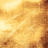 grunge scratched gold metal background