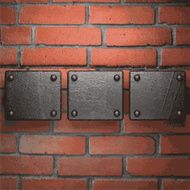 metal and brick background N164