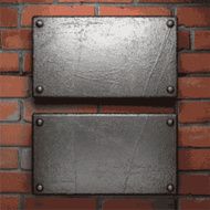 metal and brick background N167
