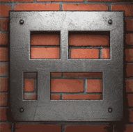 metal and brick background N168