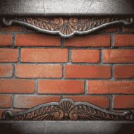 metal and brick background N172