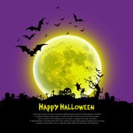 Happy Halloween message design background N9