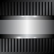 shiny metallic on grille background