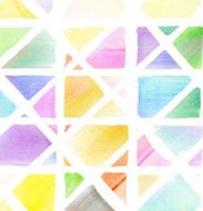 Colorful watercolor designed art mosaic background N2